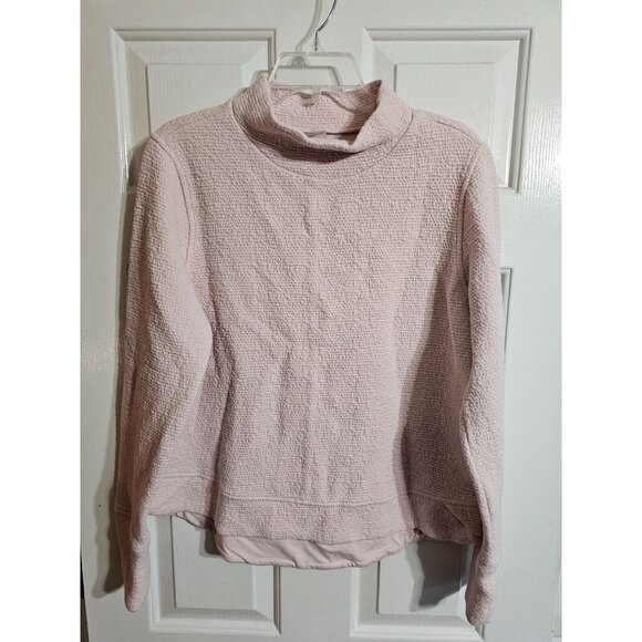 Calia by Carrie Underwood Womens M Pink Mock Neck Sweater Textured Pullover - Picture 2 of 6
